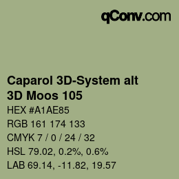 Código de color: Caparol 3D-System alt - 3D Moos 105 | qconv.com
