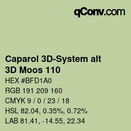 カラーコード: Caparol 3D-System alt - 3D Moos 110 | qconv.com