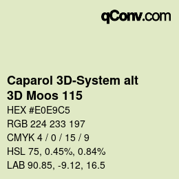 カラーコード: Caparol 3D-System alt - 3D Moos 115 | qconv.com