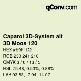 Farbcode: Caparol 3D-System alt - 3D Moos 120 | qconv.com