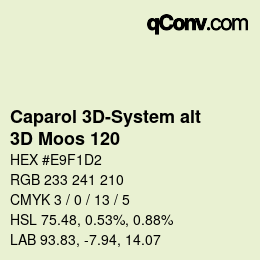 Color code: Caparol 3D-System alt - 3D Moos 120 | qconv.com