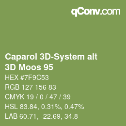 Color code: Caparol 3D-System alt - 3D Moos 95 | qconv.com