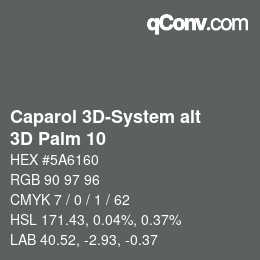 カラーコード: Caparol 3D-System alt - 3D Palm 10 | qconv.com