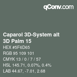 Código de color: Caparol 3D-System alt - 3D Palm 15 | qconv.com
