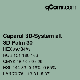 Farbcode: Caparol 3D-System alt - 3D Palm 30 | qconv.com