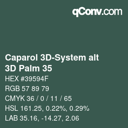Farbcode: Caparol 3D-System alt - 3D Palm 35 | qconv.com