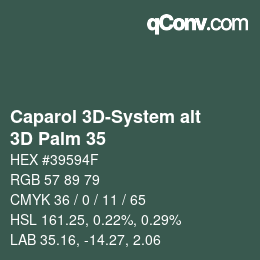 Farbcode: Caparol 3D-System alt - 3D Palm 35 | qconv.com