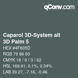 Code couleur: Caparol 3D-System alt - 3D Palm 5 | qconv.com