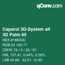 Farbcode: Caparol 3D-System alt - 3D Palm 65 | qconv.com