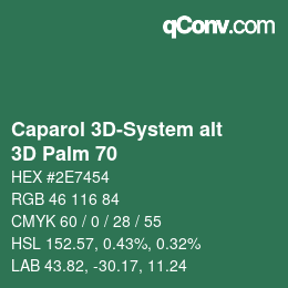 Color code: Caparol 3D-System alt - 3D Palm 70 | qconv.com