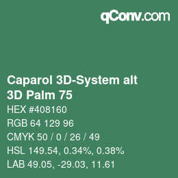 Color code: Caparol 3D-System alt - 3D Palm 75 | qconv.com