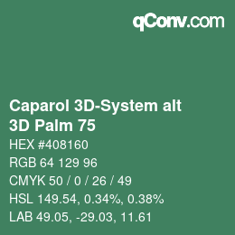 Código de color: Caparol 3D-System alt - 3D Palm 75 | qconv.com