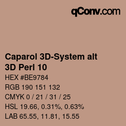 Farbcode: Caparol 3D-System alt - 3D Perl 10 | qconv.com