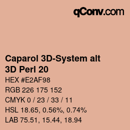 Code couleur: Caparol 3D-System alt - 3D Perl 20 | qconv.com