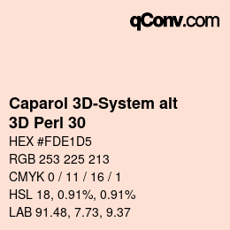 Farbcode: Caparol 3D-System alt - 3D Perl 30 | qconv.com
