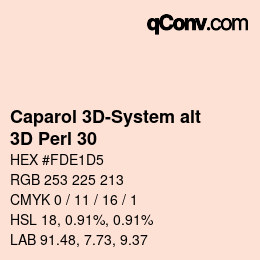 Code couleur: Caparol 3D-System alt - 3D Perl 30 | qconv.com