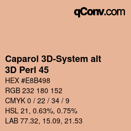 カラーコード: Caparol 3D-System alt - 3D Perl 45 | qconv.com