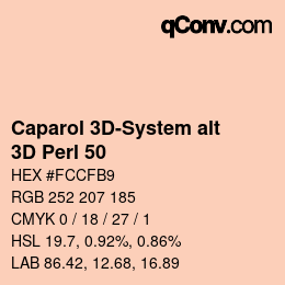 颜色代码: Caparol 3D-System alt - 3D Perl 50 | qconv.com