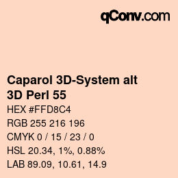 Code couleur: Caparol 3D-System alt - 3D Perl 55 | qconv.com