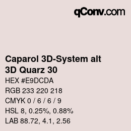 Código de color: Caparol 3D-System alt - 3D Quarz 30 | qconv.com