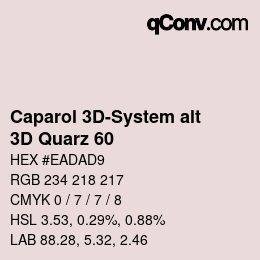 Código de color: Caparol 3D-System alt - 3D Quarz 60 | qconv.com