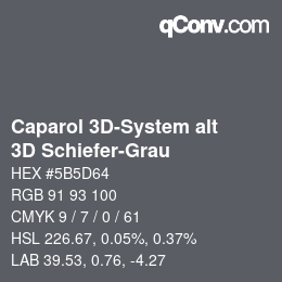 Farbcode: Caparol 3D-System alt - 3D Schiefer-Grau | qconv.com