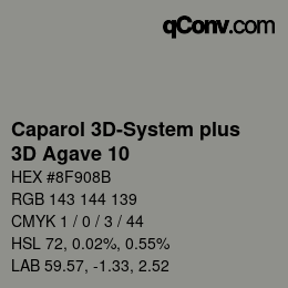 Código de color: Caparol 3D-System plus - 3D Agave 10 | qconv.com