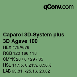 Color code: Caparol 3D-System plus - 3D Agave 100 | qconv.com