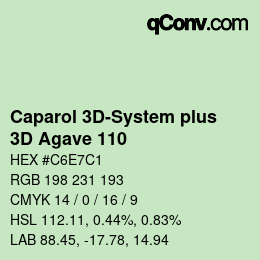 Farbcode: Caparol 3D-System plus - 3D Agave 110 | qconv.com