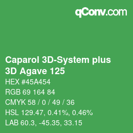 Color code: Caparol 3D-System plus - 3D Agave 125 | qconv.com