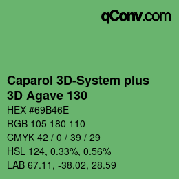 Color code: Caparol 3D-System plus - 3D Agave 130 | qconv.com