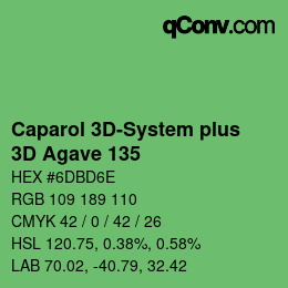 Color code: Caparol 3D-System plus - 3D Agave 135 | qconv.com