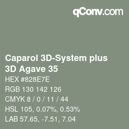 カラーコード: Caparol 3D-System plus - 3D Agave 35 | qconv.com