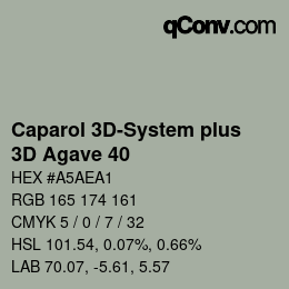 Color code: Caparol 3D-System plus - 3D Agave 40 | qconv.com