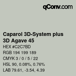 カラーコード: Caparol 3D-System plus - 3D Agave 45 | qconv.com