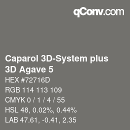 Farbcode: Caparol 3D-System plus - 3D Agave 5 | qconv.com
