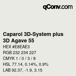 カラーコード: Caparol 3D-System plus - 3D Agave 55 | qconv.com