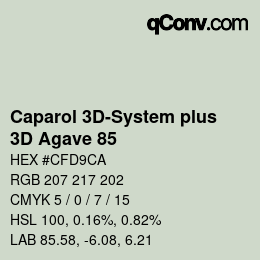 Color code: Caparol 3D-System plus - 3D Agave 85 | qconv.com