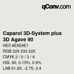 Code couleur: Caparol 3D-System plus - 3D Agave 90 | qconv.com
