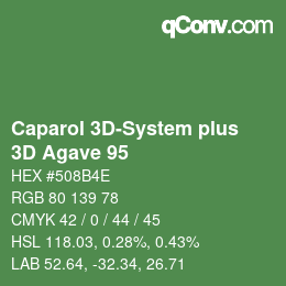 カラーコード: Caparol 3D-System plus - 3D Agave 95 | qconv.com
