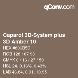 Color code: Caparol 3D-System plus - 3D Amber 10 | qconv.com