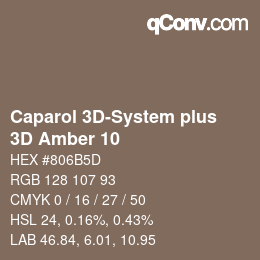 Código de color: Caparol 3D-System plus - 3D Amber 10 | qconv.com