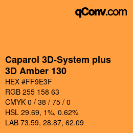 Color code: Caparol 3D-System plus - 3D Amber 130 | qconv.com