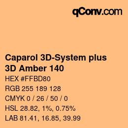 Color code: Caparol 3D-System plus - 3D Amber 140 | qconv.com