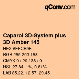 カラーコード: Caparol 3D-System plus - 3D Amber 145 | qconv.com