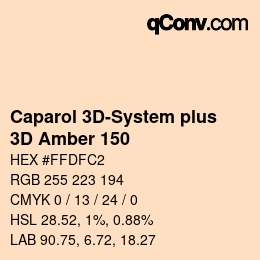 Farbcode: Caparol 3D-System plus - 3D Amber 150 | qconv.com