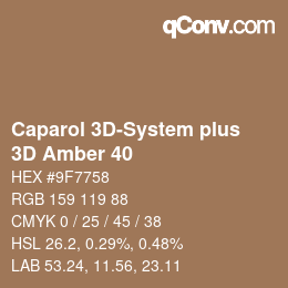 カラーコード: Caparol 3D-System plus - 3D Amber 40 | qconv.com