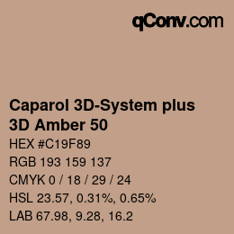 Farbcode: Caparol 3D-System plus - 3D Amber 50 | qconv.com