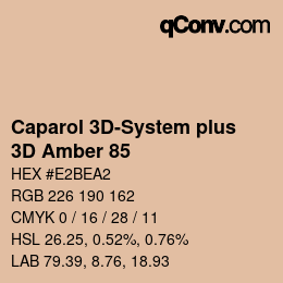 Código de color: Caparol 3D-System plus - 3D Amber 85 | qconv.com