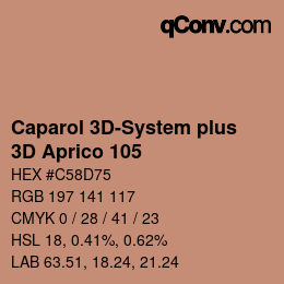 Color code: Caparol 3D-System plus - 3D Aprico 105 | qconv.com